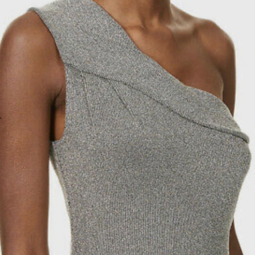 a-NWT REISS | Lordes Metallic Dress - Picture 5 of 11